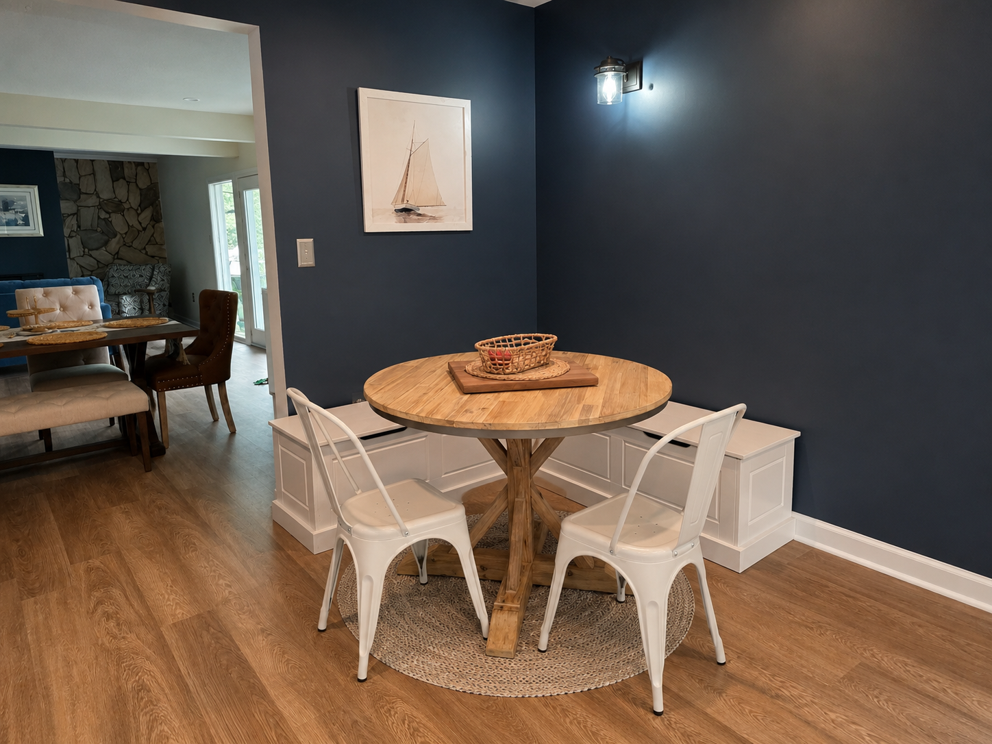 Casual kitchen dining area with seating for four, located just off the main living and kitchen spaces.