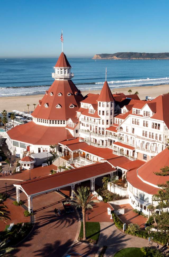 7 miles away from Hotel Del Coronado. The surrounding beaches are our favorite in the city!