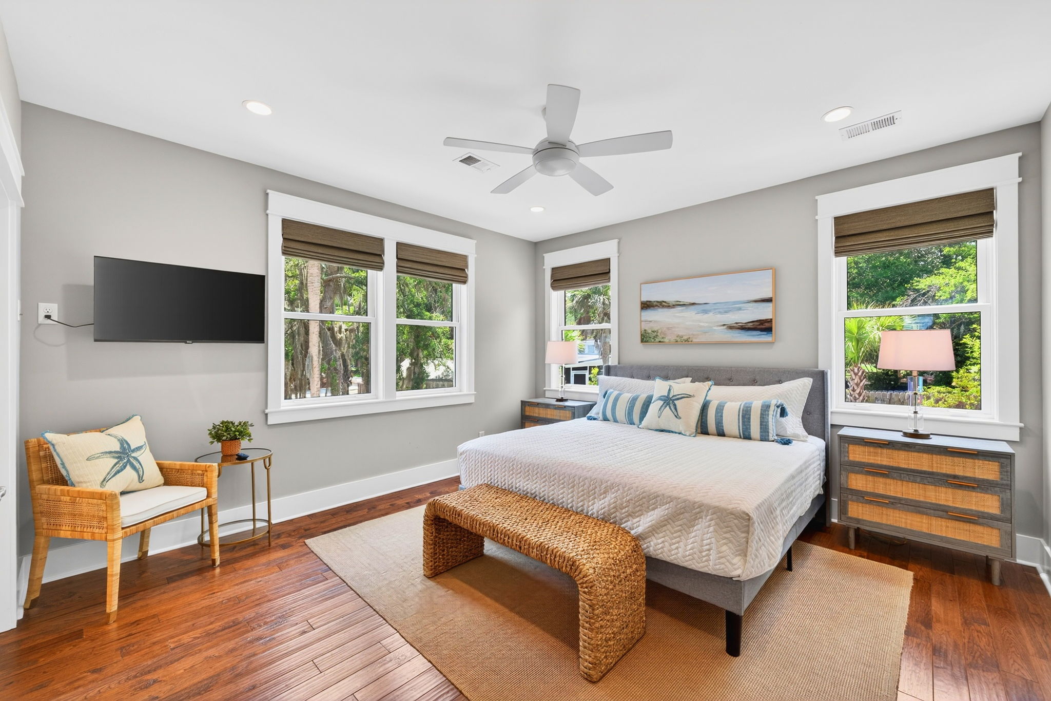 King Bedroom Suite 1 | Driftwood Dreams | 105 Forest Trail | Isle of Palms, SC | IOP Escapes