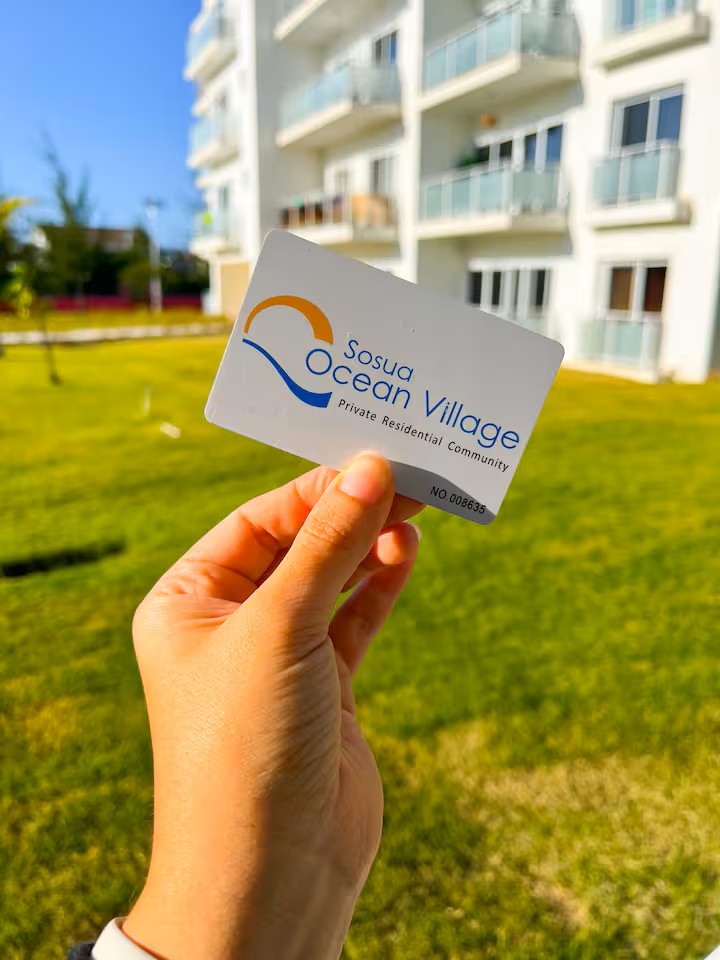 Access card to resort