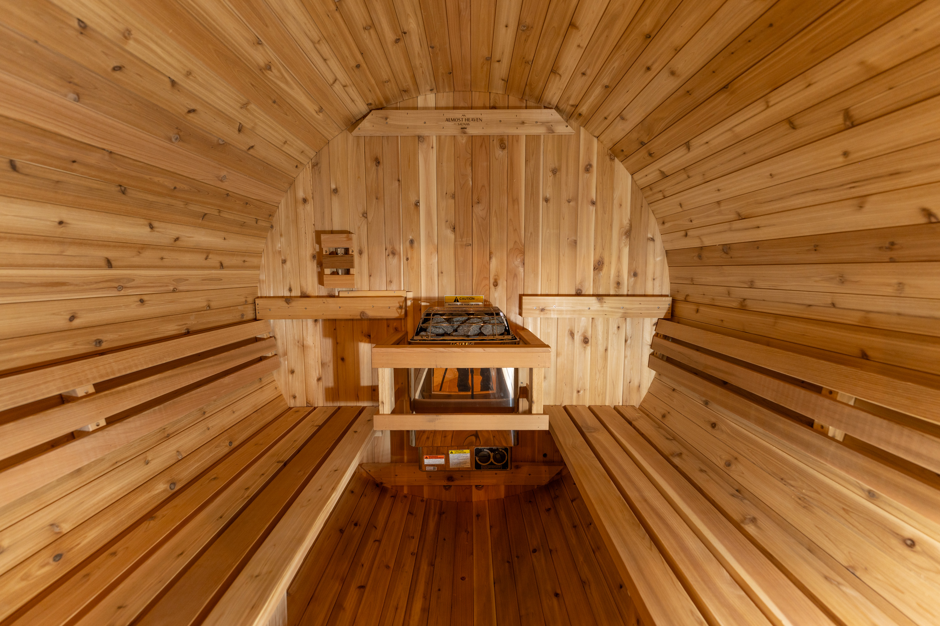 Sauna with electric heat