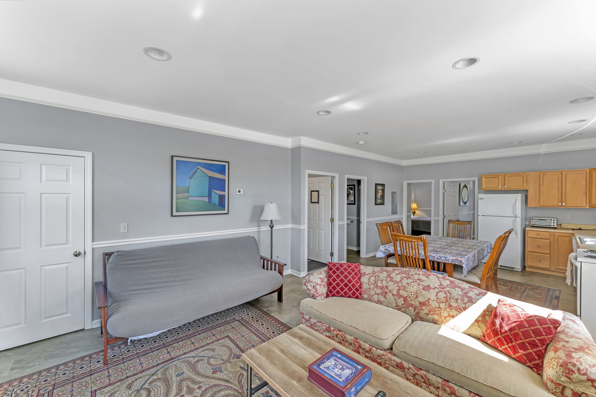 Creamery Apt 6 living / dining / kitchen area