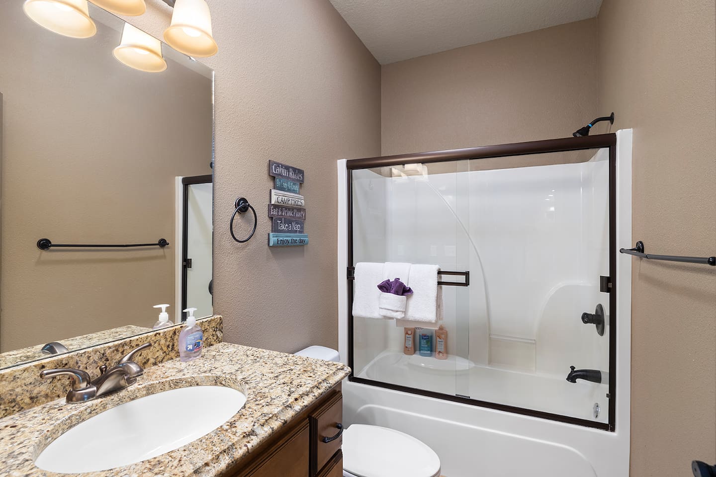 Upper level bathroom