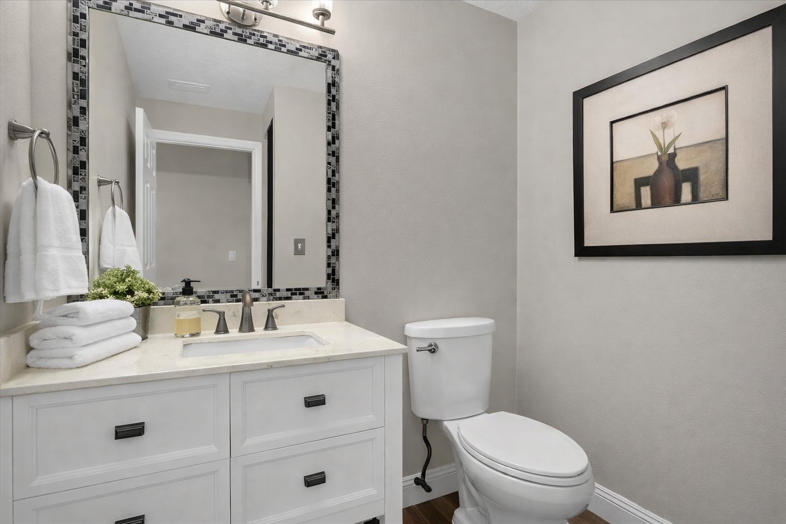 Front Bathroom w/ liquid soap