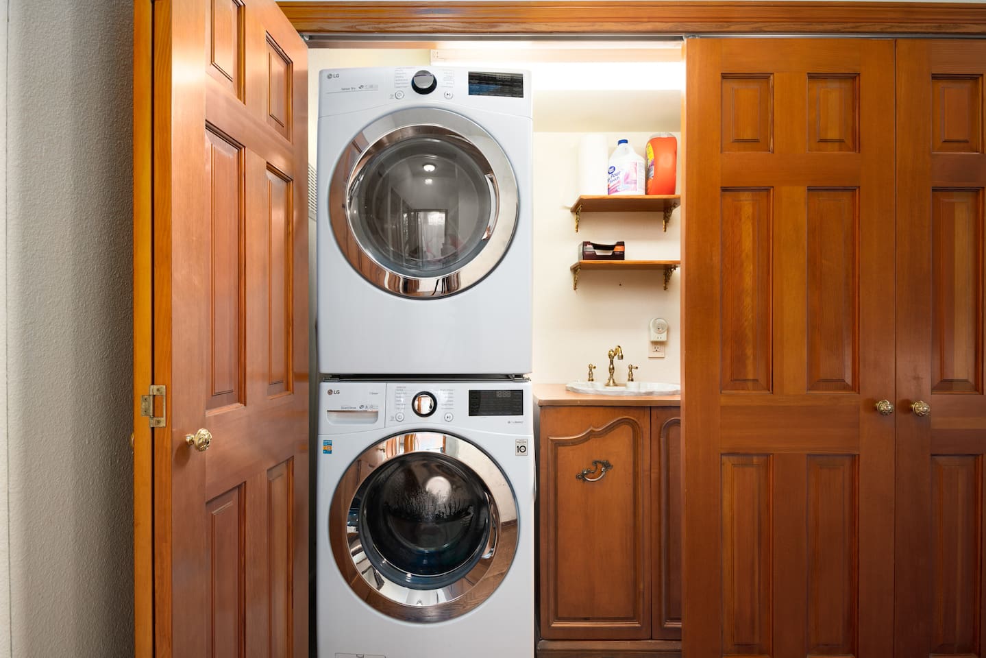 Get your laundry done in a breeze with our handy laundry space!