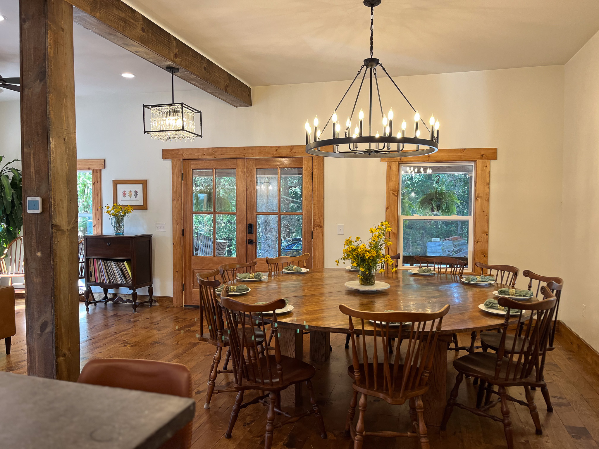 Loads of natural windows provide great lighting