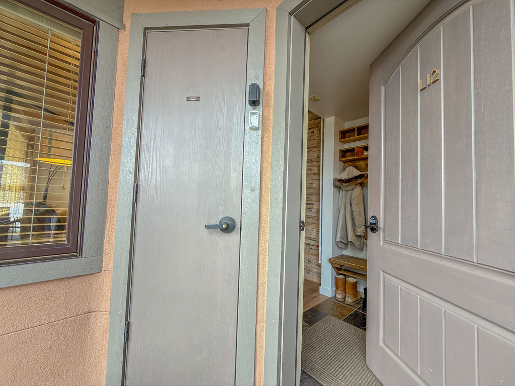 Ski Lock Closet Key Provided - right at the condo's front door.