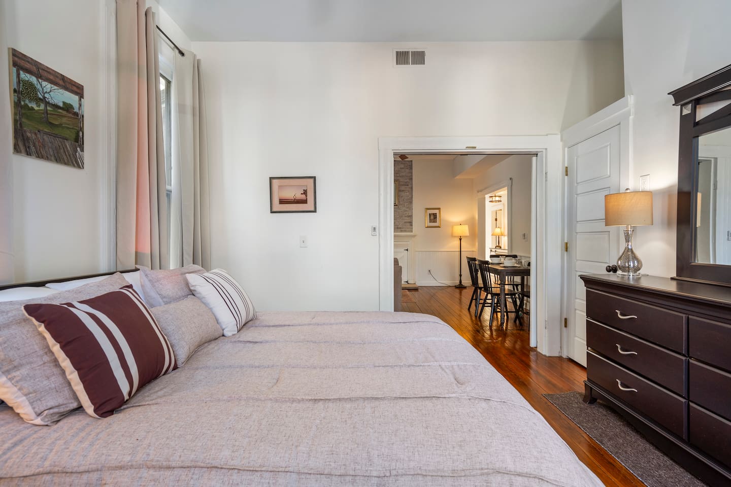 Bed linens provided