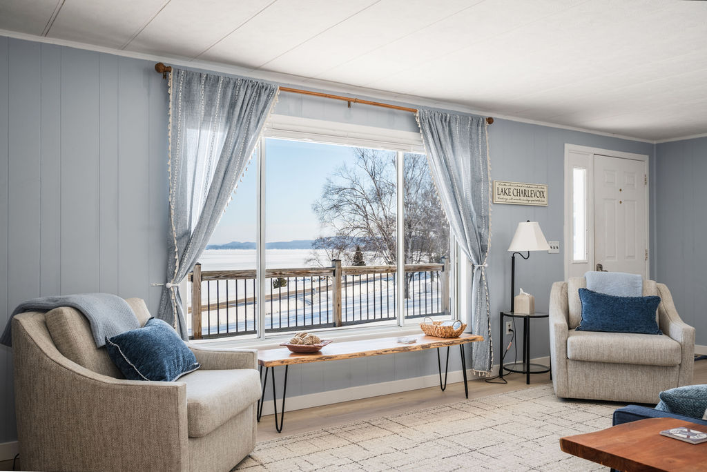 Incredible view of Lake Charlevoix from the Living Room