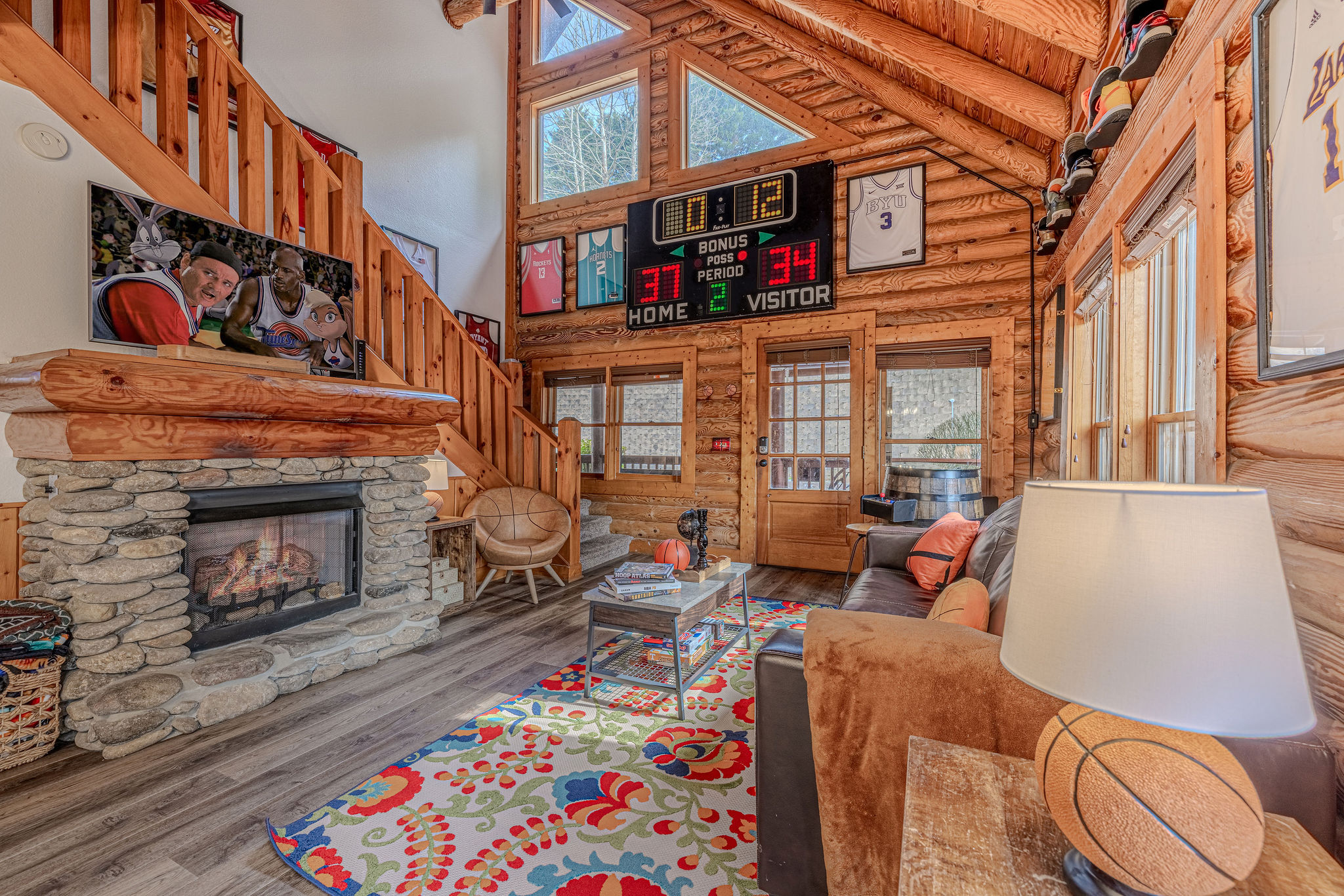 Cozy nights in front of the fireplace!