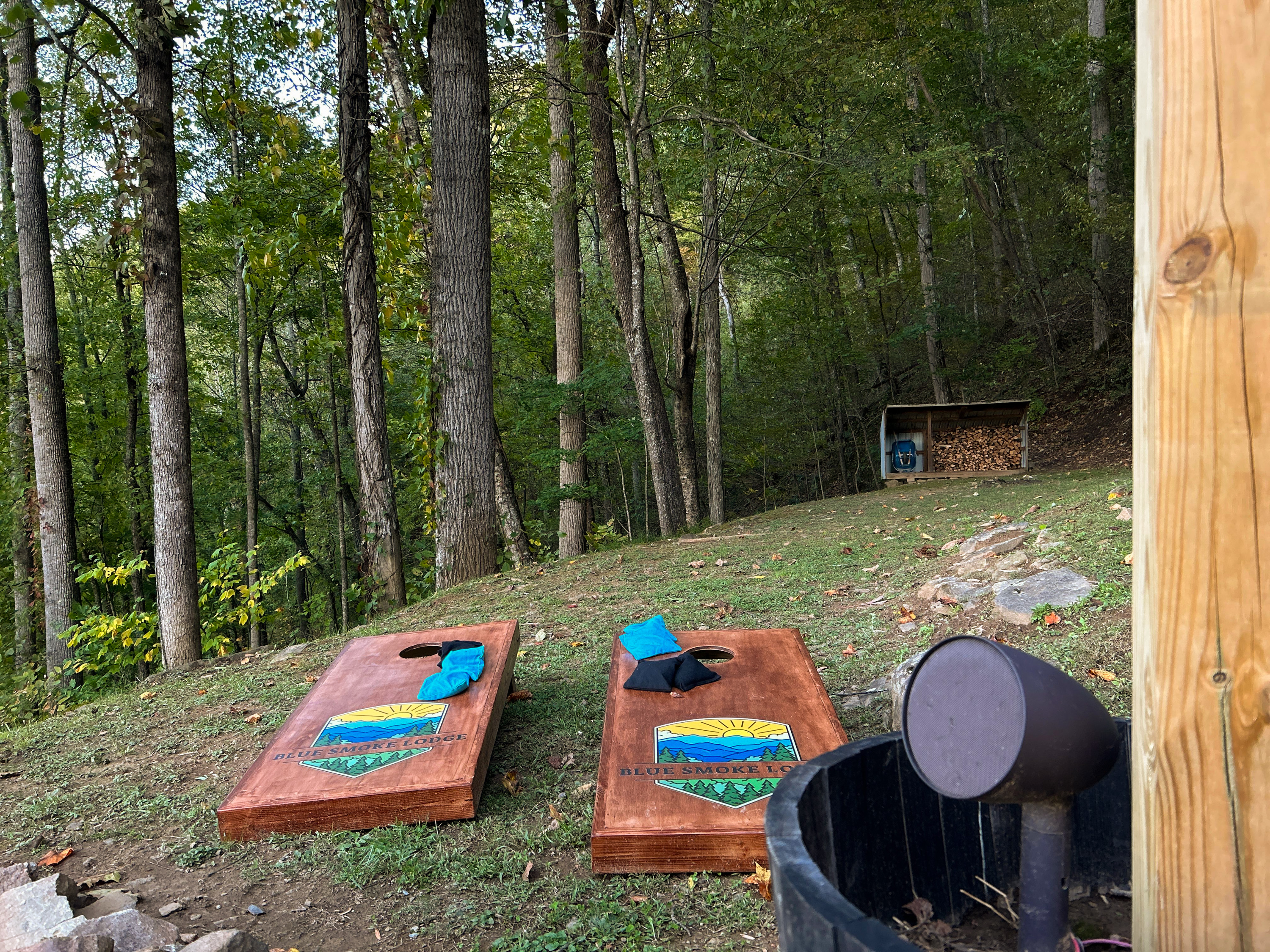 Don't forget you have outdoor speakers to listen to your favorite music. 