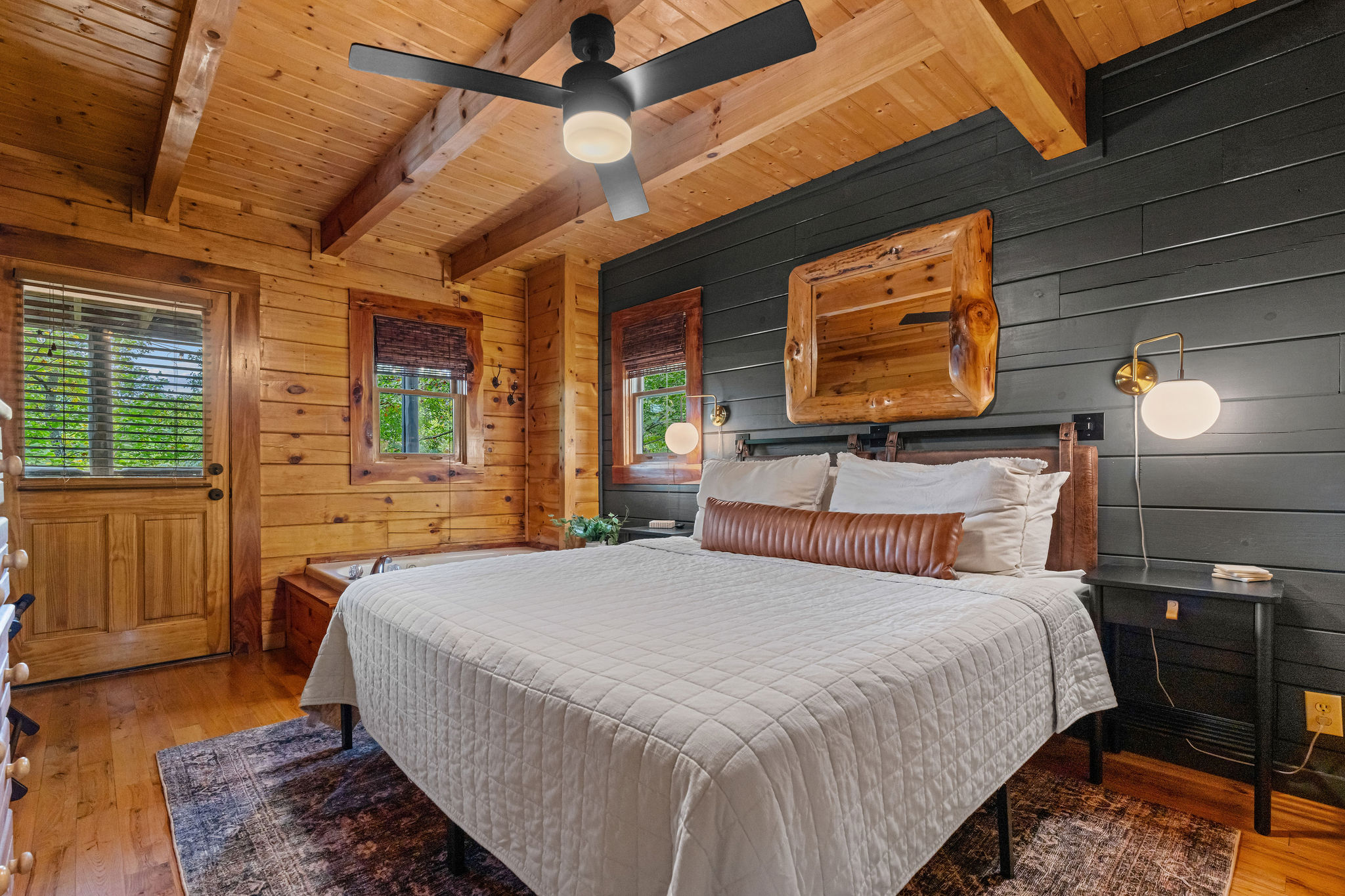 Primary Bedroom with King sized bed