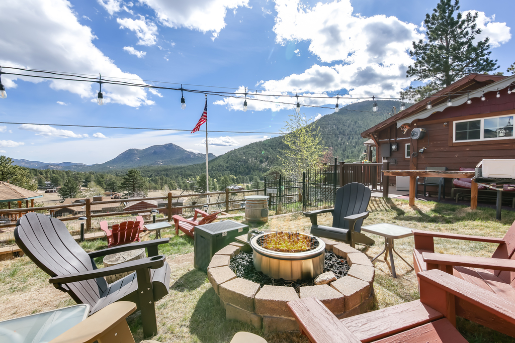 Gather around the fire pit and take in the quiet mountain evenings.