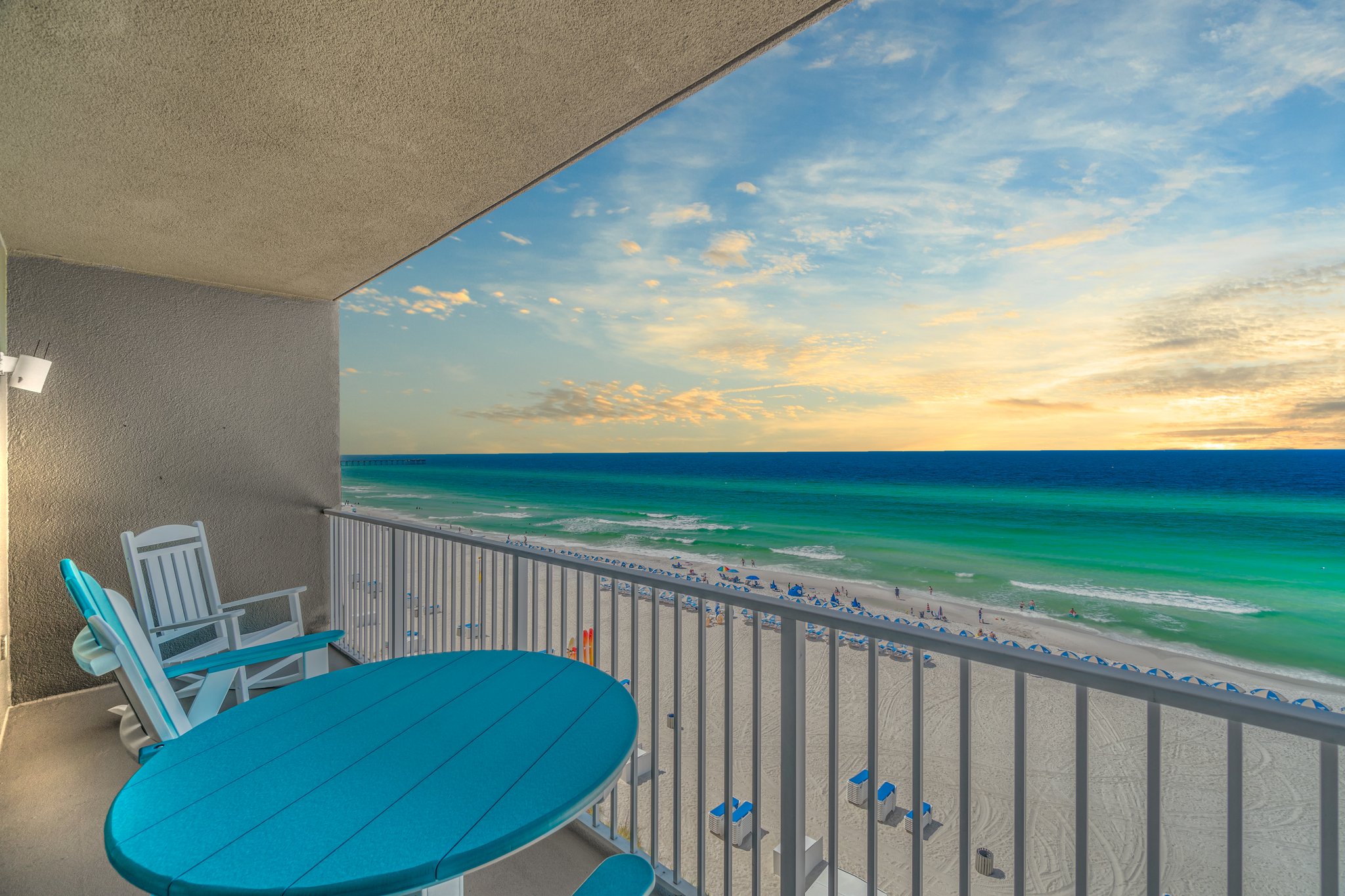 Enjoy this amazing beachfront view while listening to the waves crash