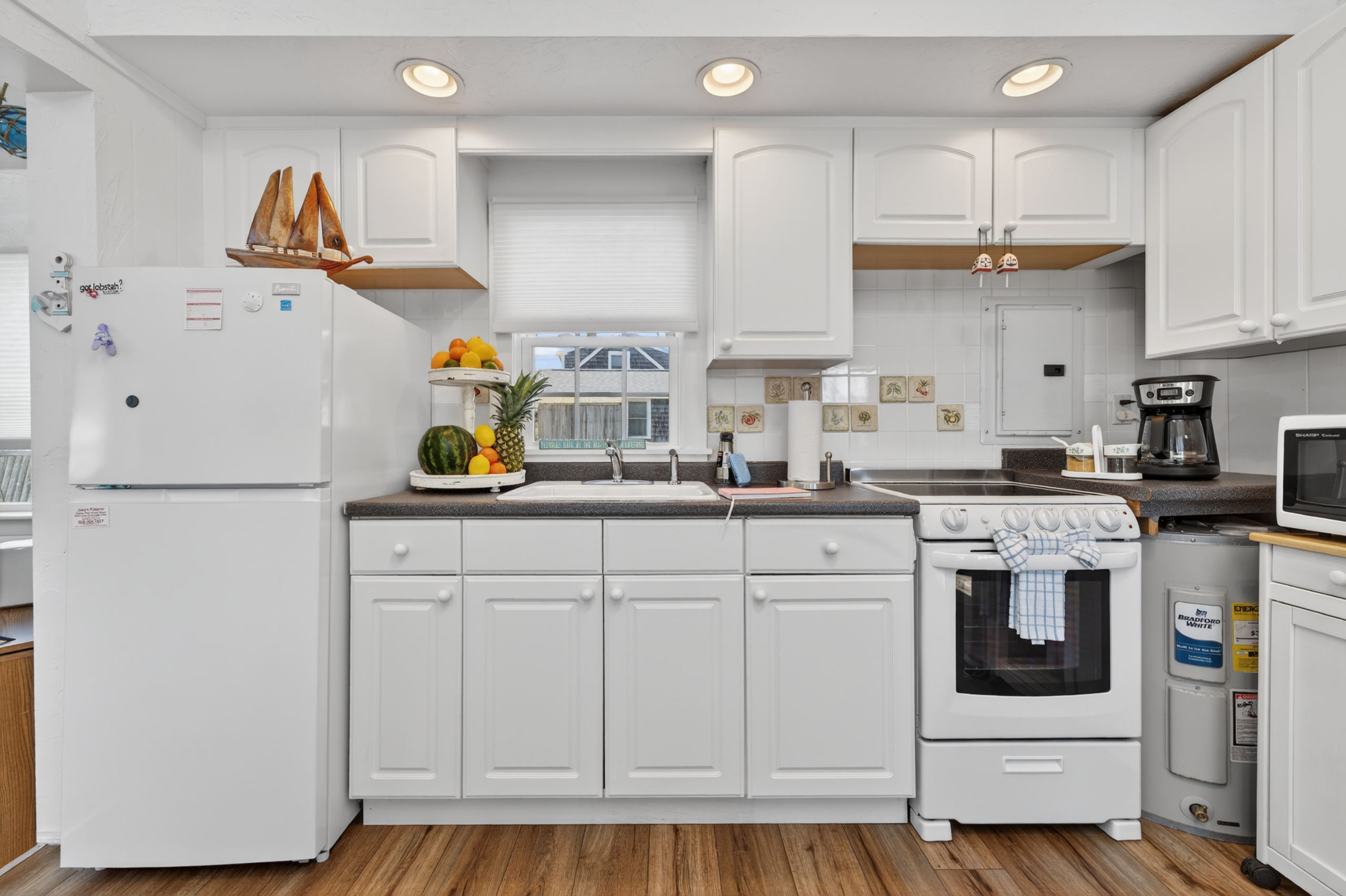 A comfortable kitchen space designed for simple, efficient, and enjoyable cooking.