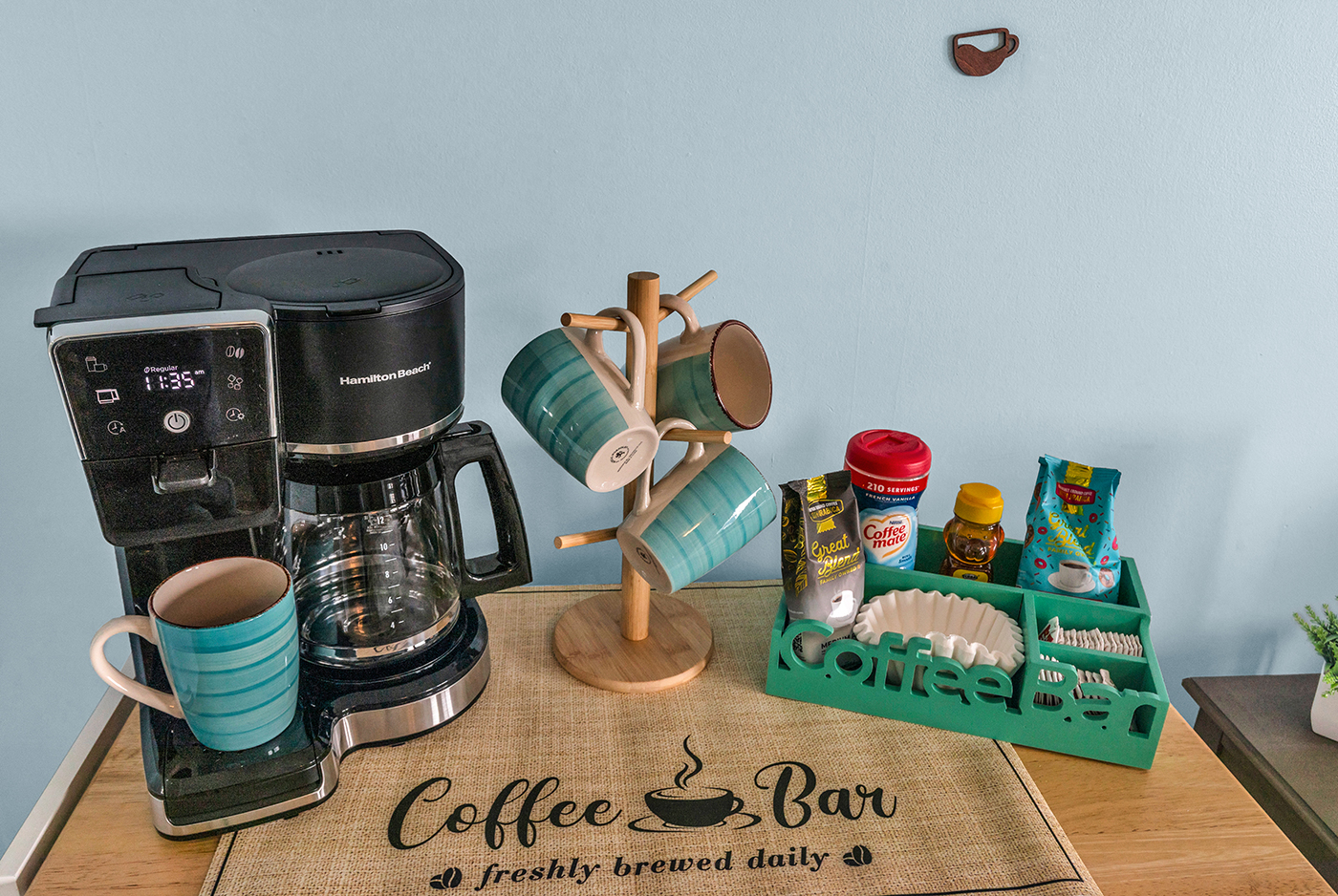 Enjoy the sunrise with a fresh cup of coffee