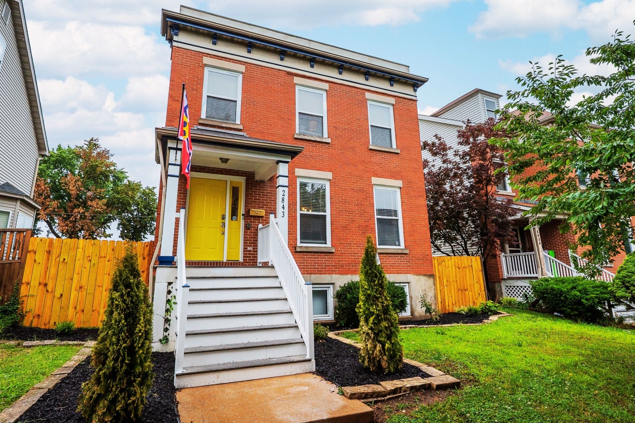 Located on a quiet cul-de-sac in St. Louis' Gate District.
