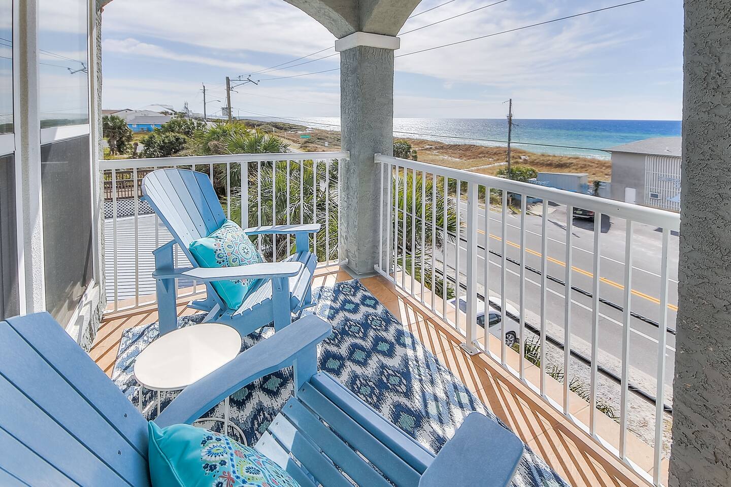 Unobstructed views from the master suite's porch.