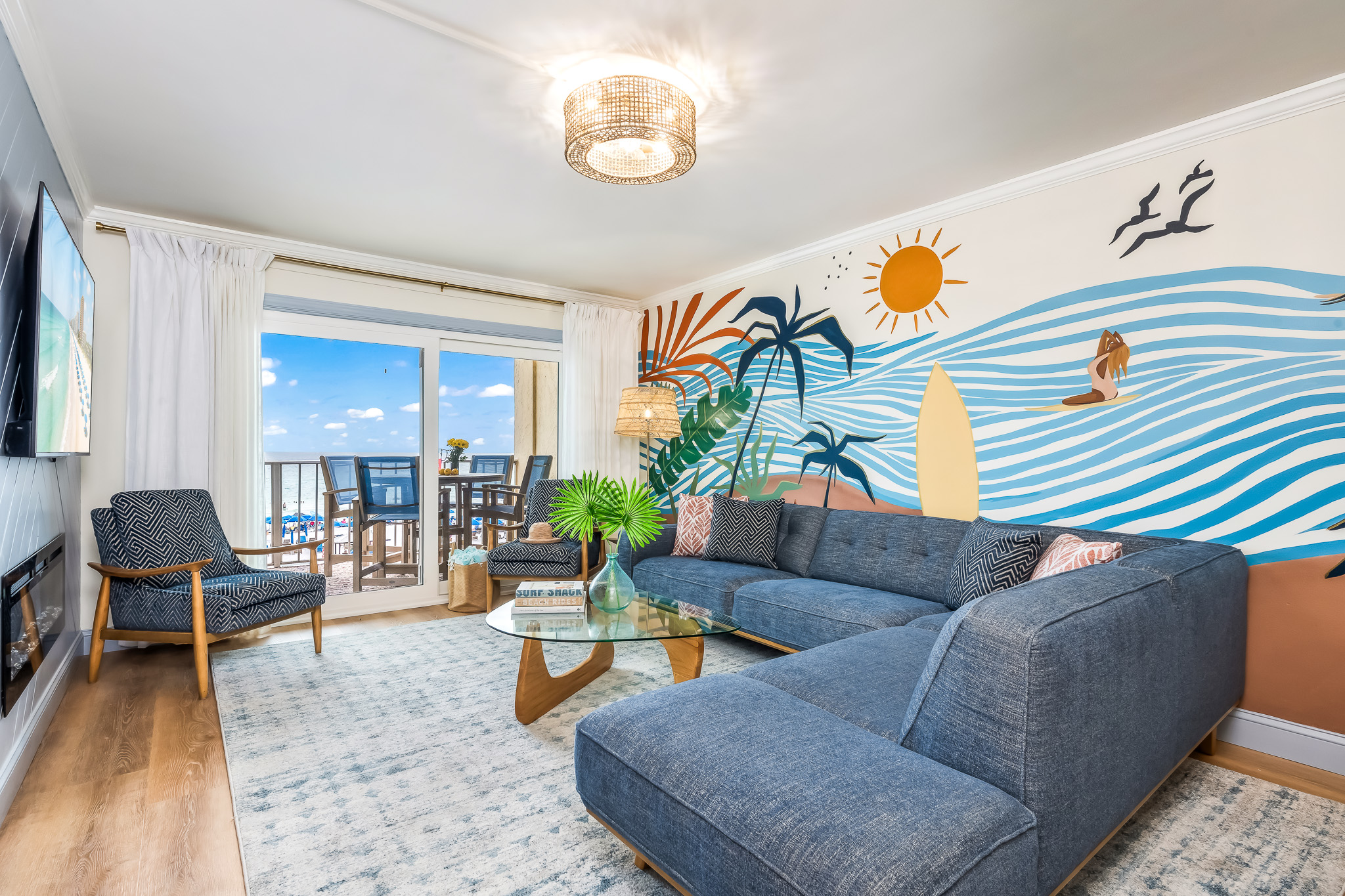 Open living space with plenty of seating.