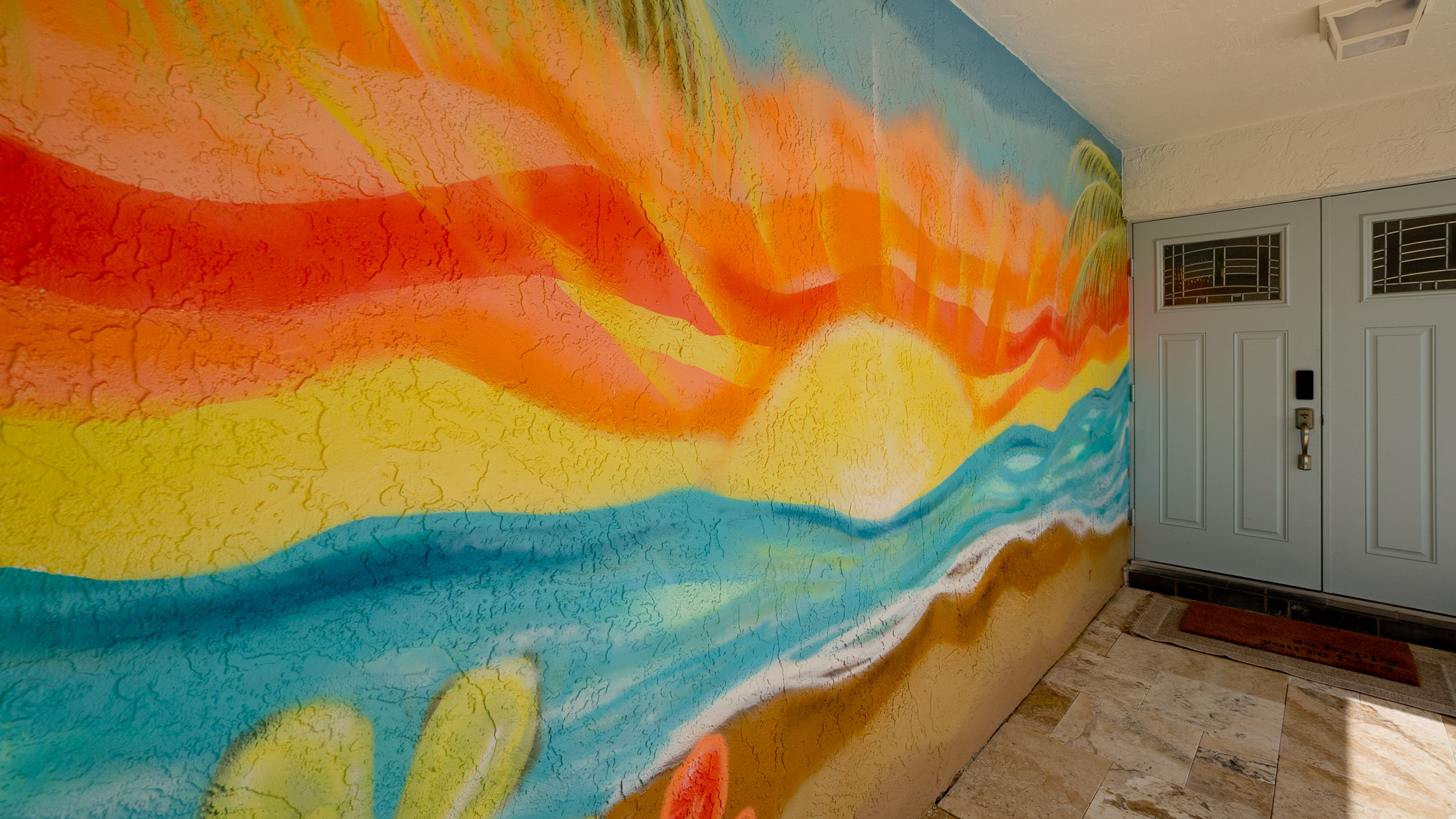 A favorite local artist did this awesome mural!