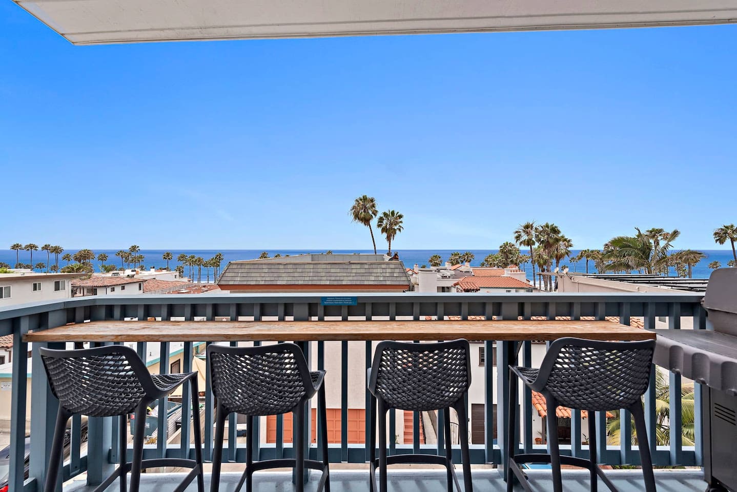 Extra views from the private balcony