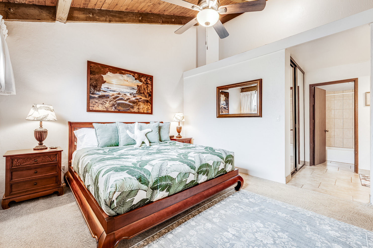 Primary Bedroom: Unwind in king-sized bliss