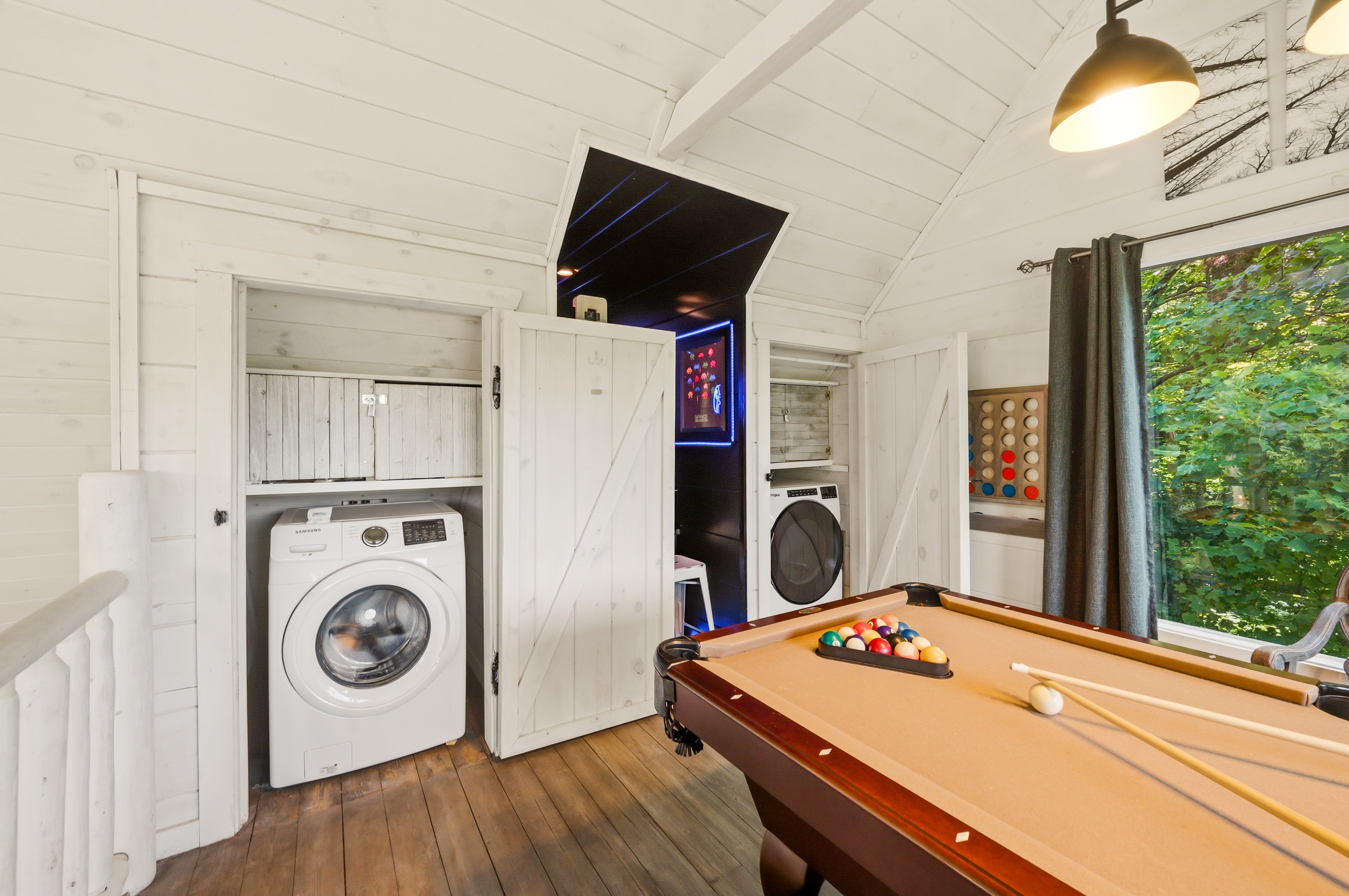 Washer, dryer and ironing board | 2nd Floor