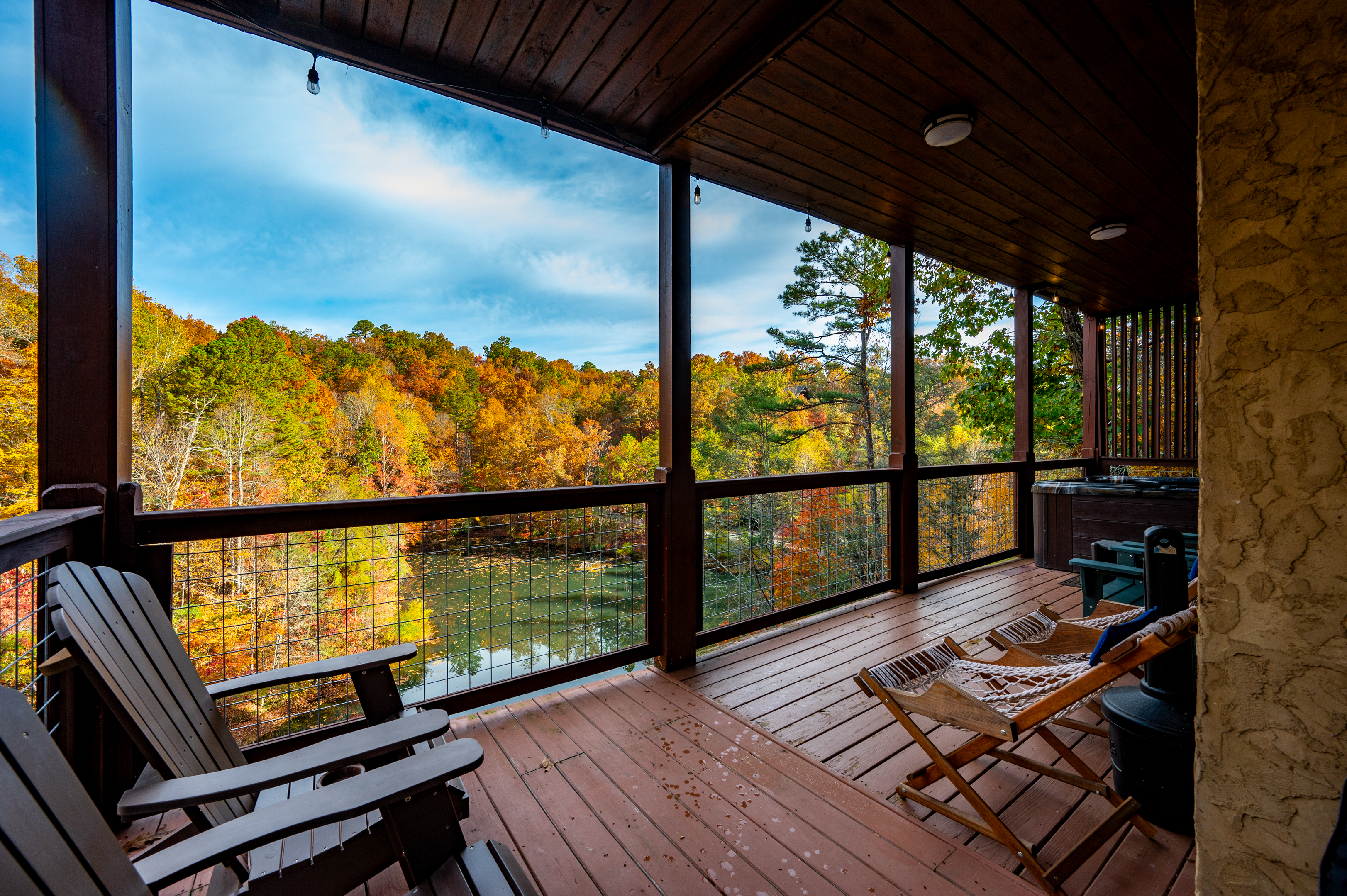 Bottom Deck View Of The Smokies & Of Your Own Private Lake