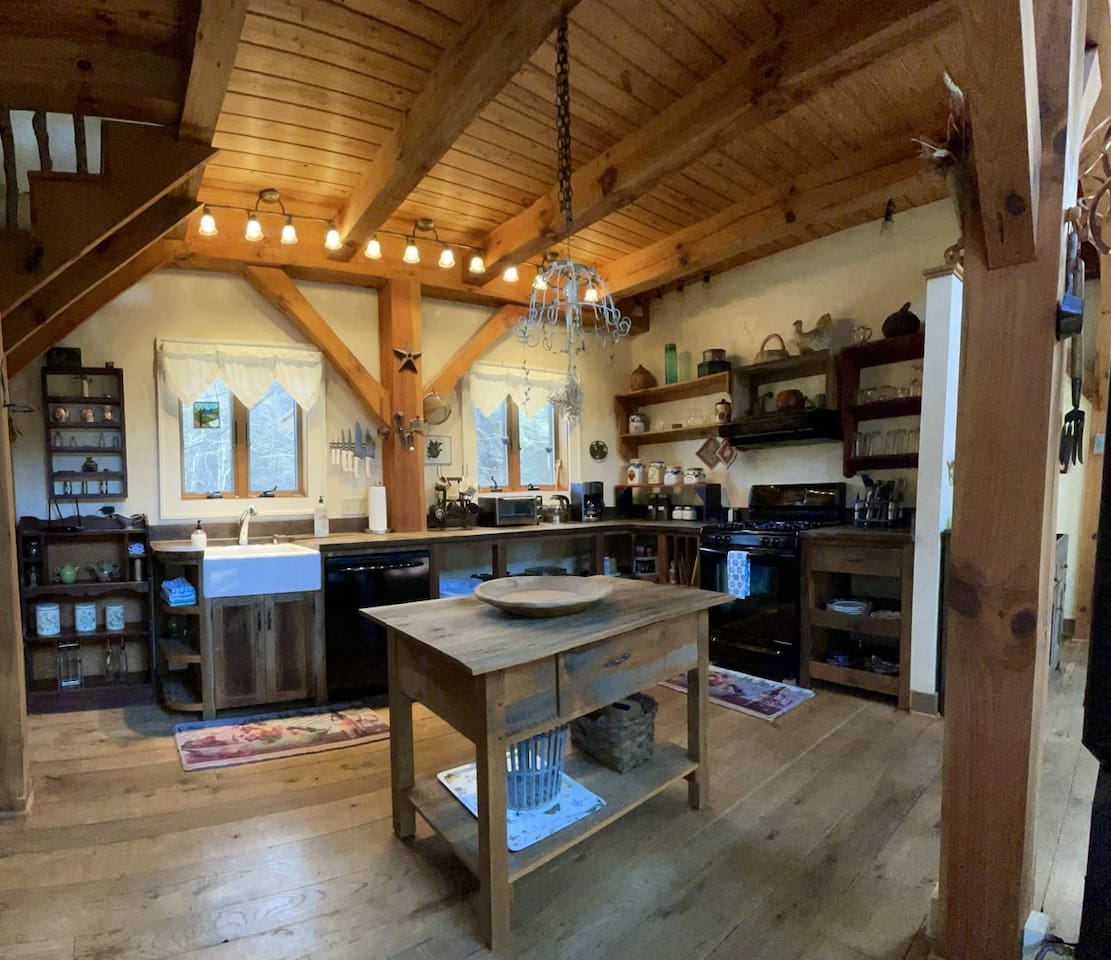 Enjoy preparing meals in this unique kitchen