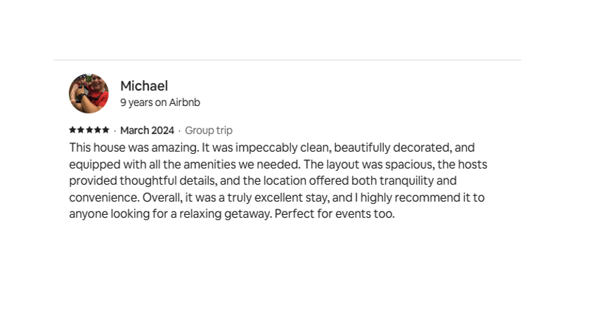 Check out what makes our property 5-star worthy!