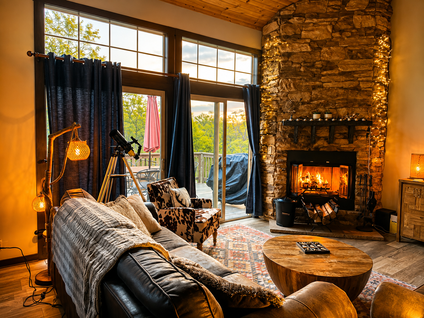 Cozy seating, warm vibes, and the perfect space to relax after a day exploring Galena.