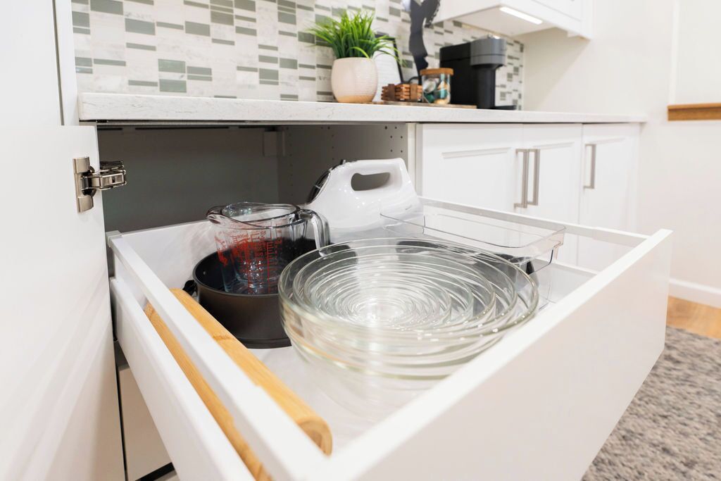 Fully-equipped kitchen with baking and cooking supplies galore