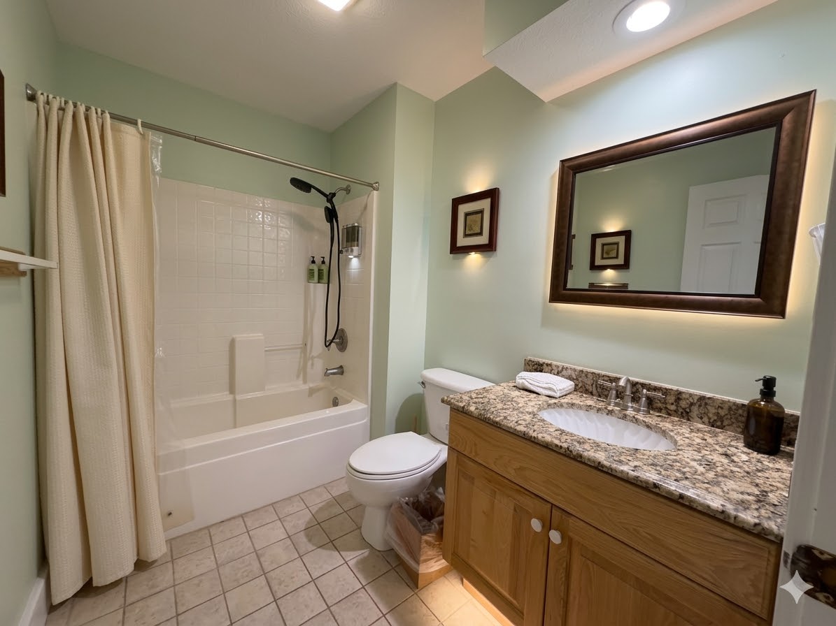 Bathroom 2 attached to bedroom 2