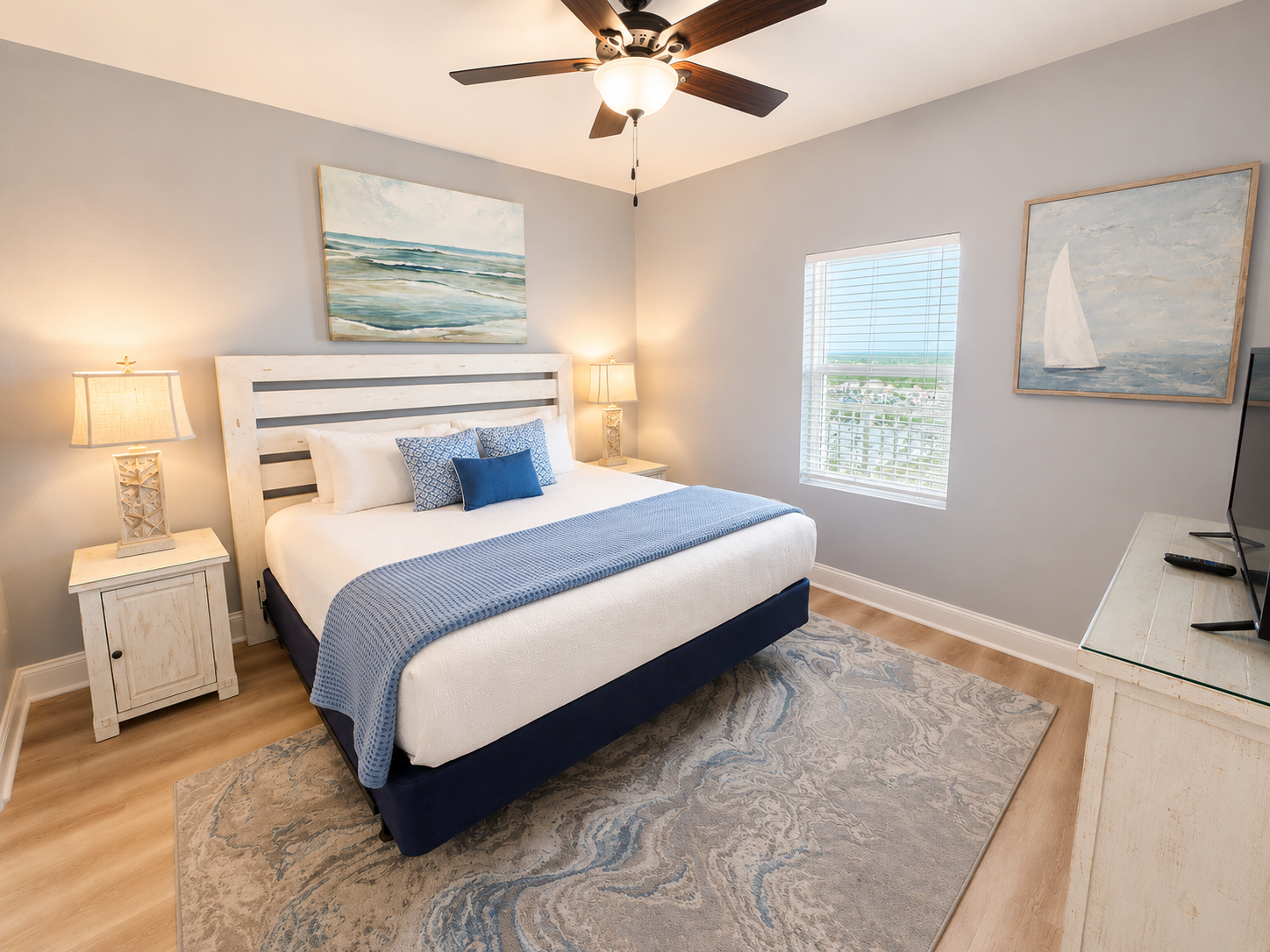 Bedroom #2 with king sized bed