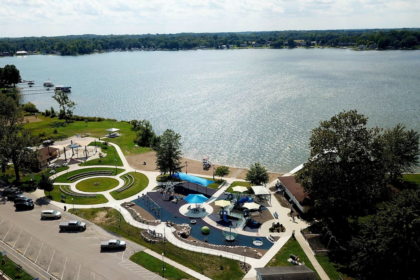Beach, Splash Pad and Playground at Limitless Park is just a short walk from Wanderer's Rest.