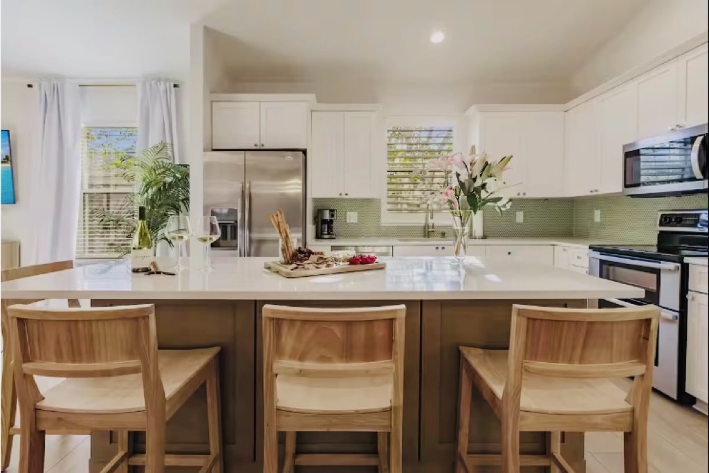 Large kitchen island