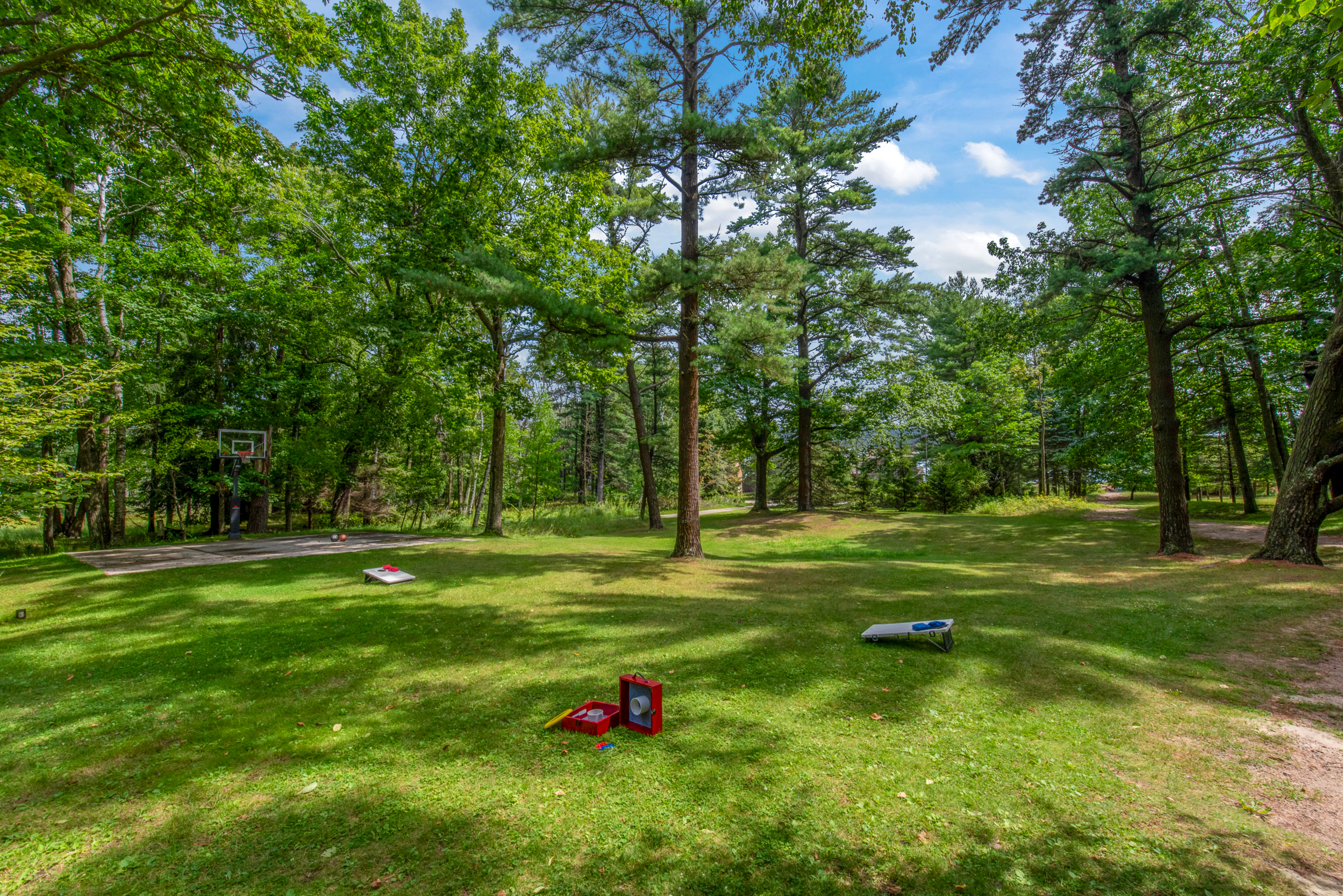 We've got the yard games ready for you.