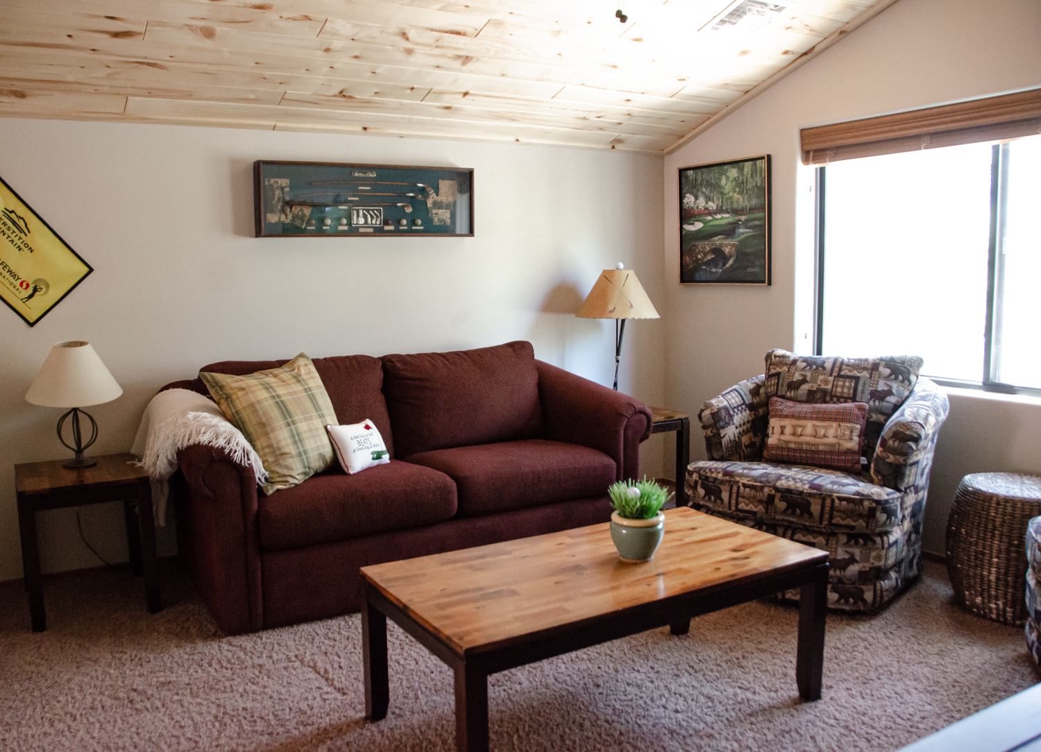Loft with pull out sofa