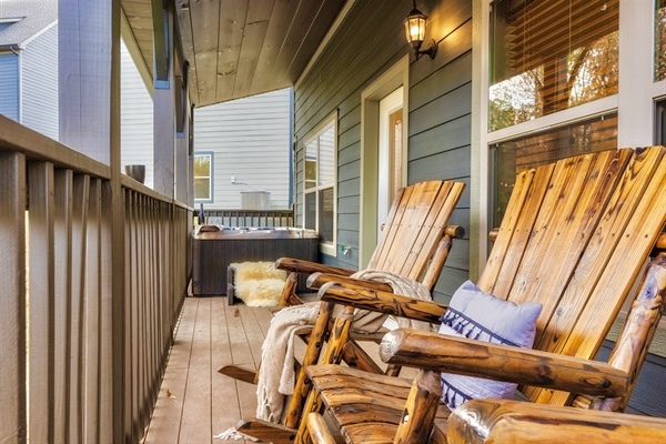 Sink into the rocking chair on the porch with a warm drink in hand, the soft whisper of the wind and the rustle of trees setting the rhythm for a slower, sweeter pace.