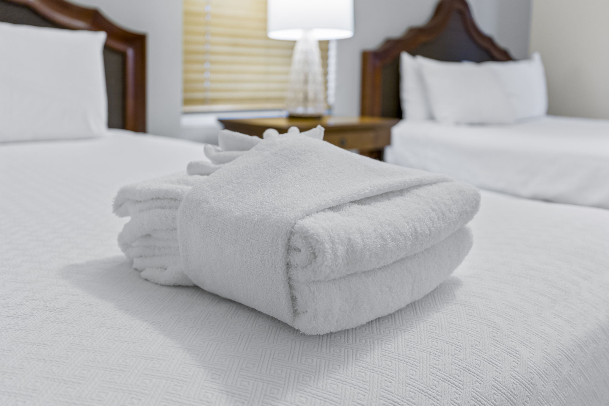 Guest bedroom with two queen beds