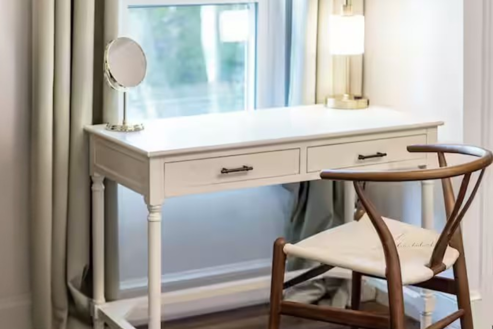 Designated workspace in the Oak Canopy Suite (Bedroom #4)
