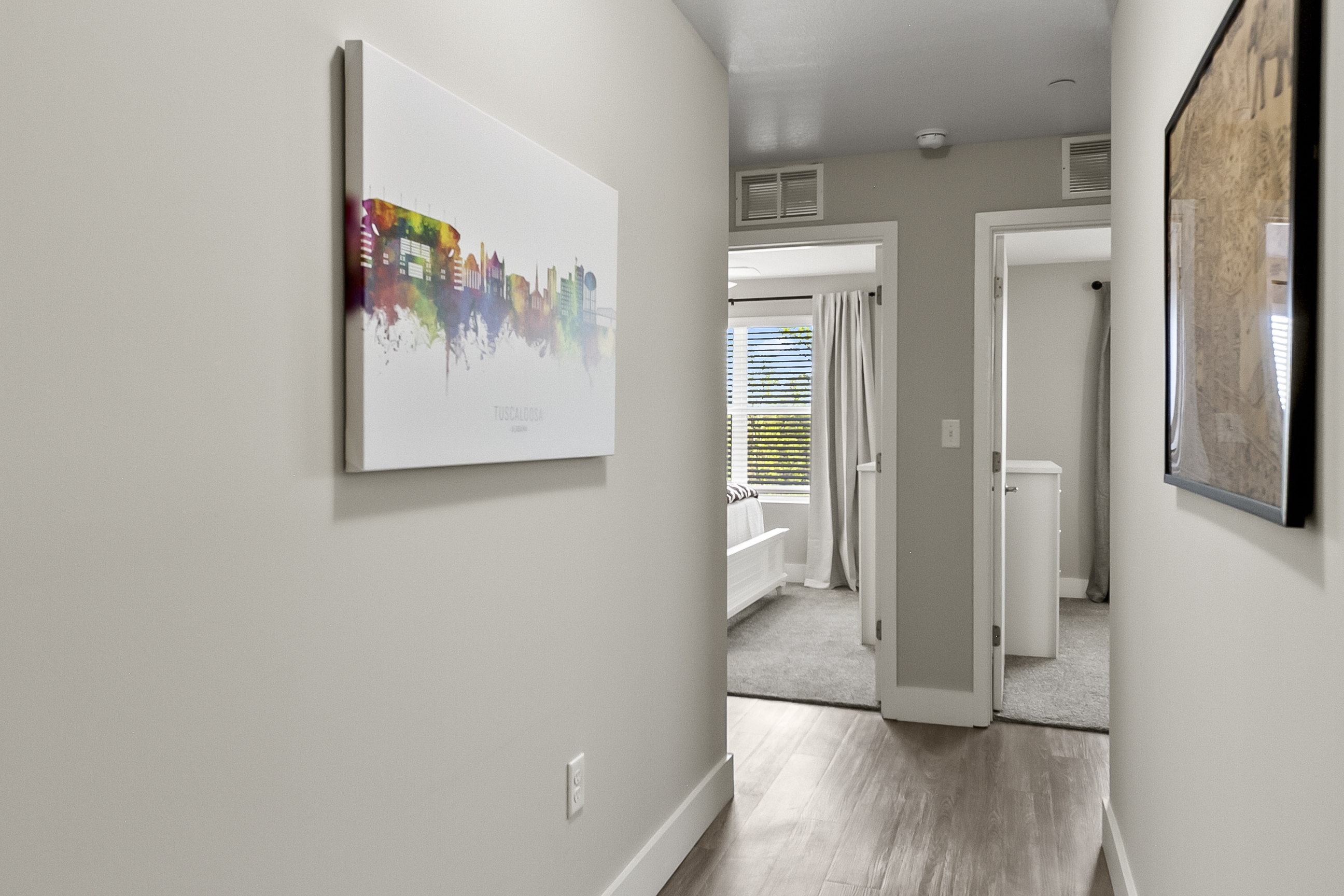 Hallway to Bedrooms 2 and 3