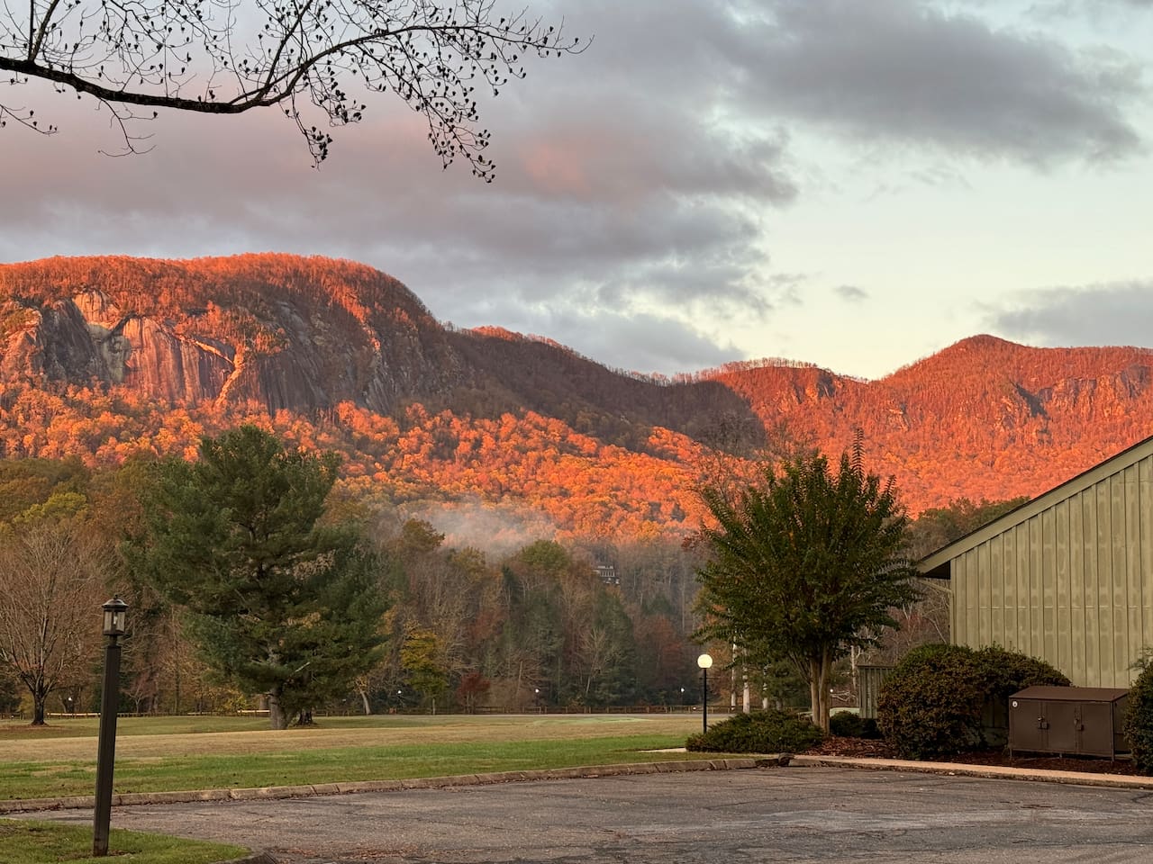 Sunrise over Bald Mountain Ridge as seen from front porch