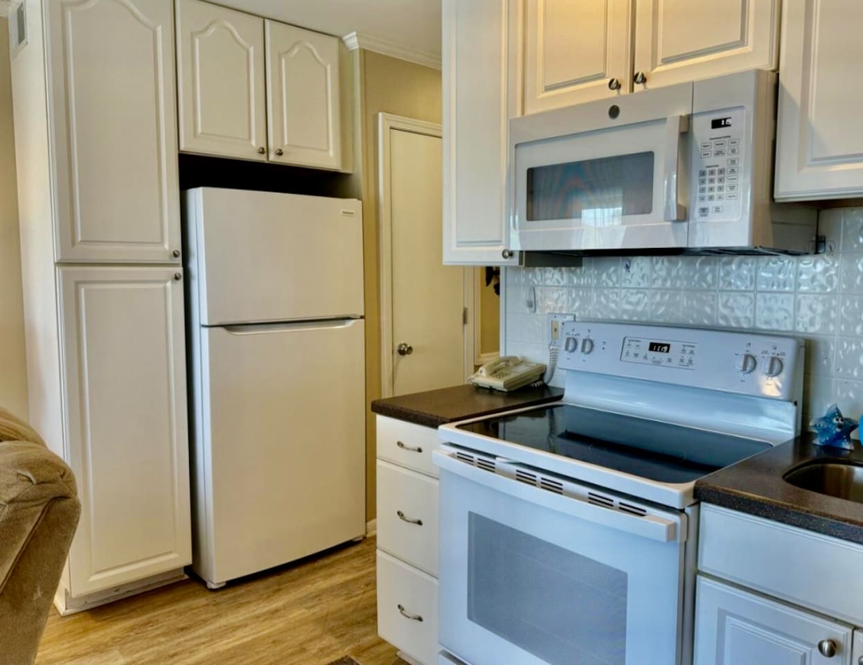 Kitchen with full-size appliances
