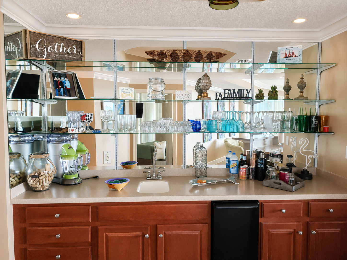 bar area