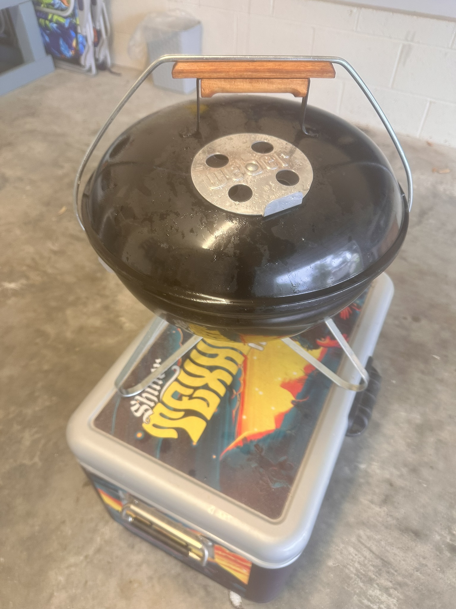 Travel Cooler, Charcoal Grill