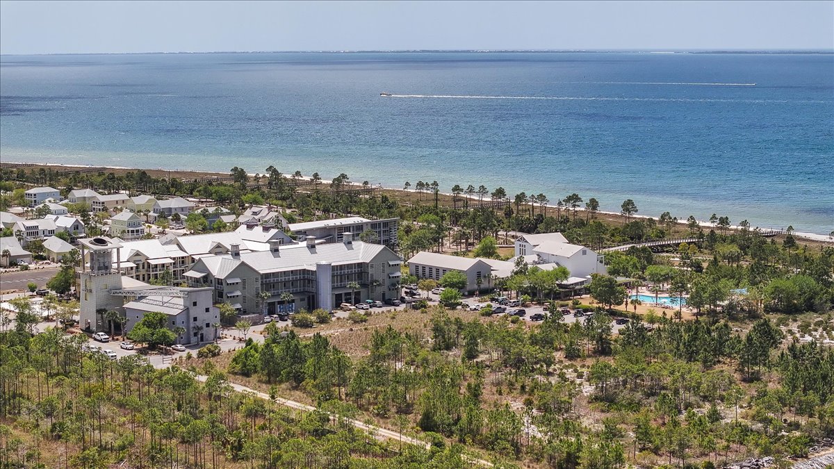 aerial view mins away from the beach
