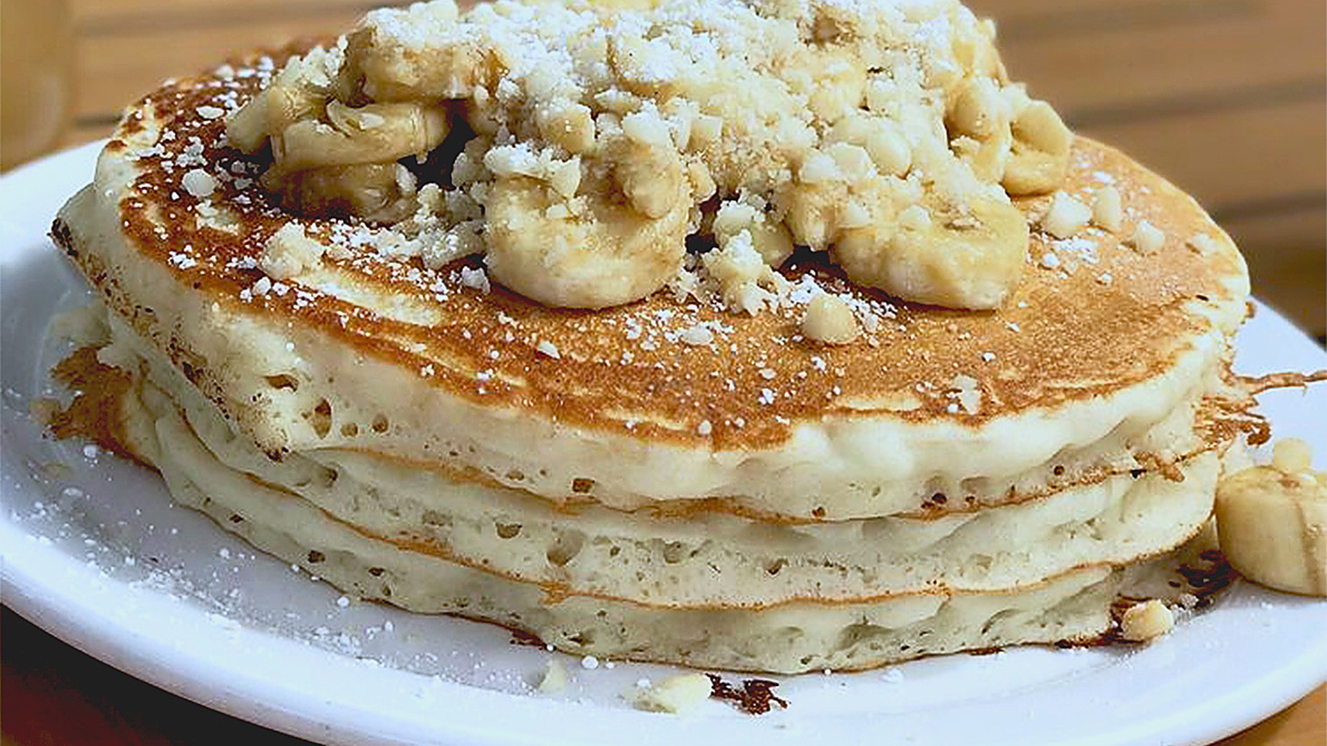 Banana Mac pancakes from Kihei Caffe