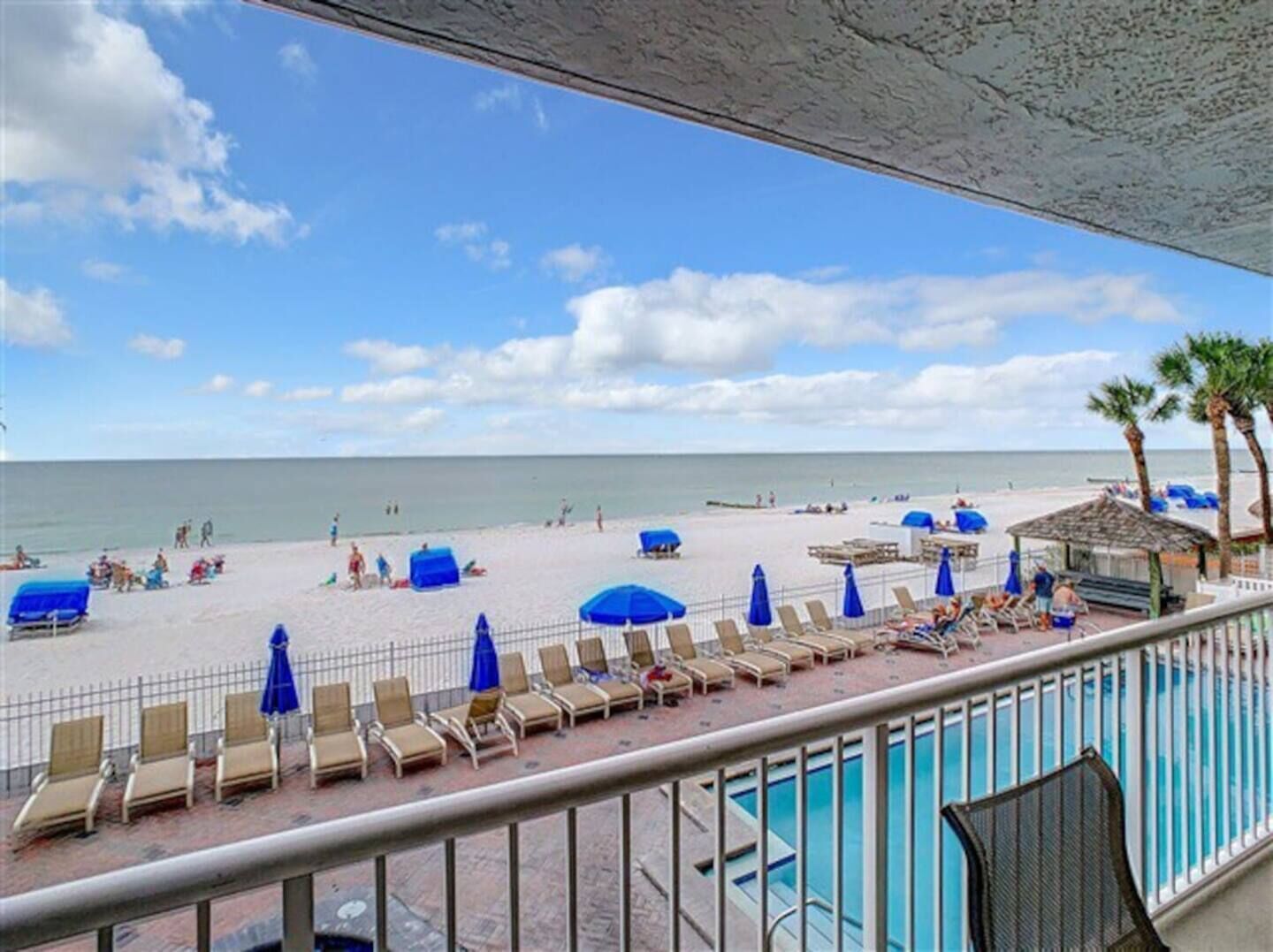 Great view of the pool