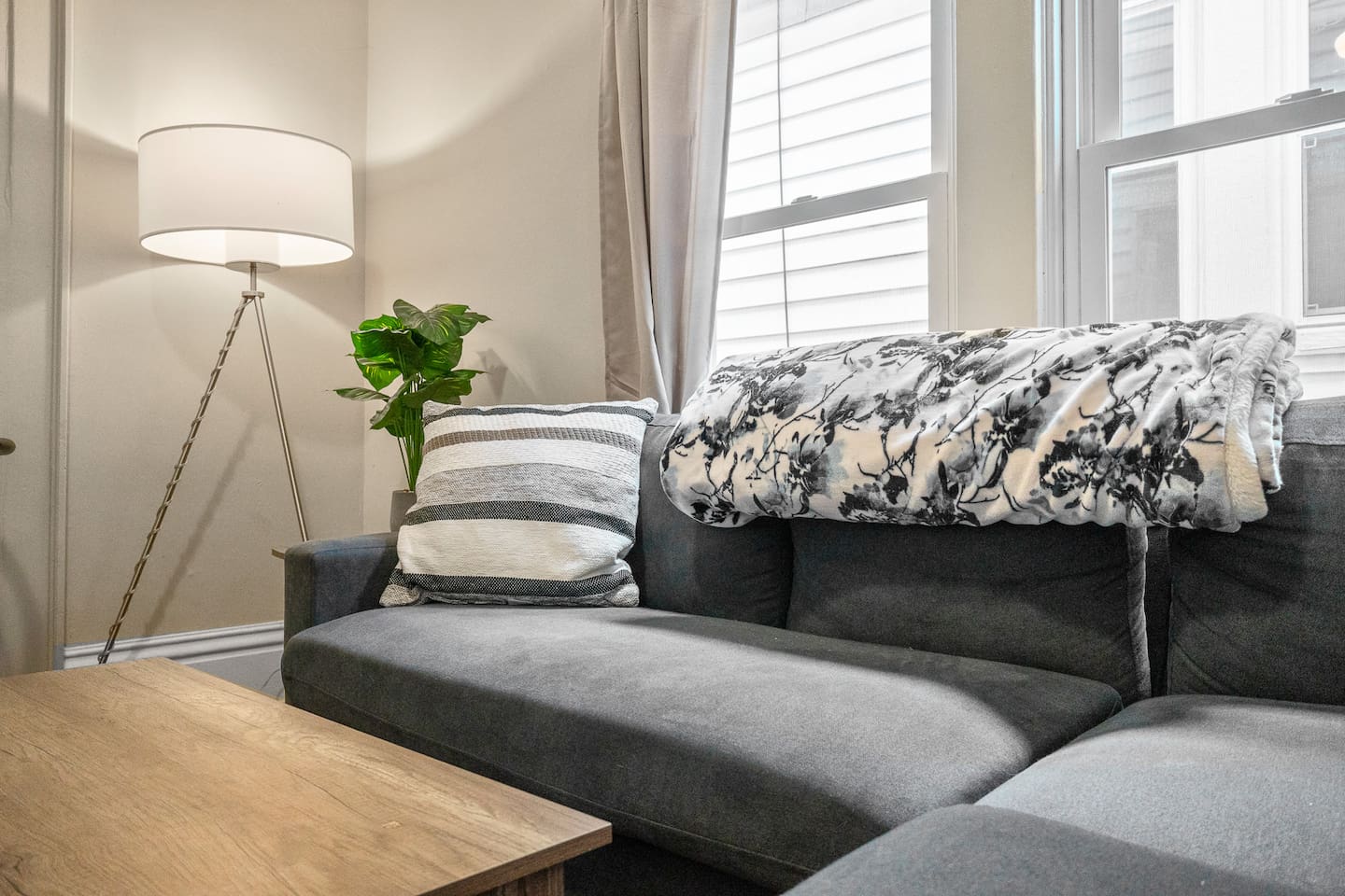 Unwind in the living room with stylish seating, and modern décor.